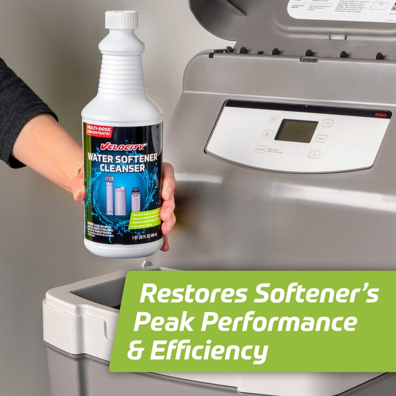 Velocity Water Softener Cleaner Solution - 4 Uses Per Bottle. Restores Efficiency. Removes Contaminants & Extends Water Softener Life - Image 4